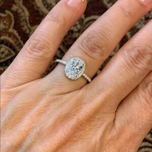 New 1.5ct Oval Engagement Ring size 7